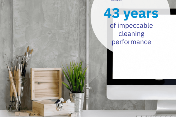 professional office cleaner | desk with computer