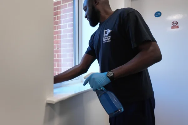 Carter & Faraday Cleaner, cleaning communal windows